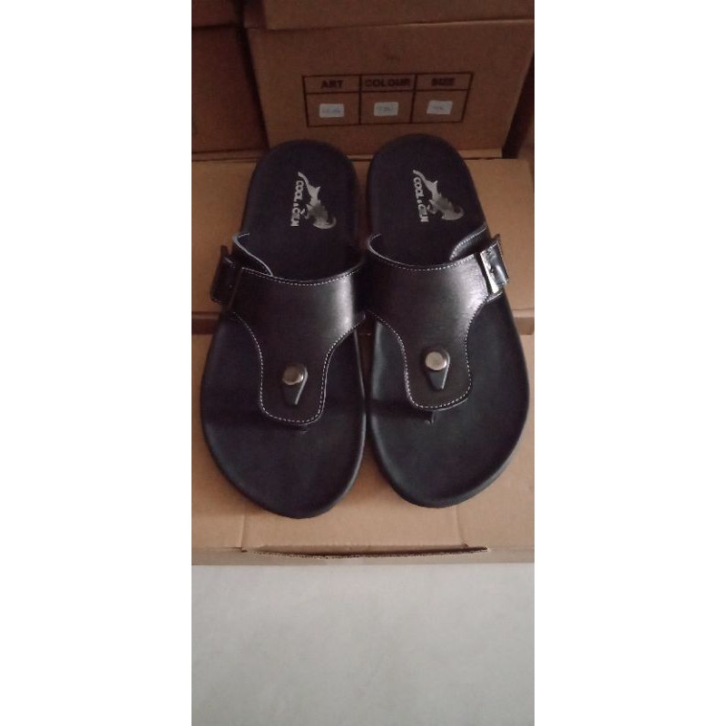 SENDAL PRIA KULIT SAPI ASLI GARUT BUKAN BANDUNG MAGETAN JOGJA