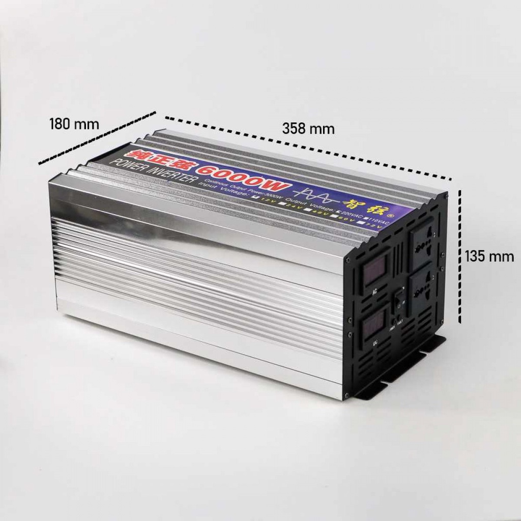 Car Power Inverter Mobil Pure Sine Wave Ubah Arus 12V to 220V 3000W