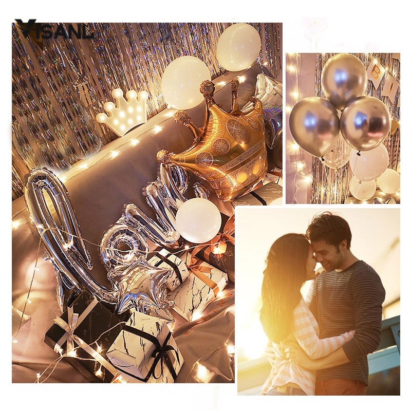 BALON FOIL TULISAN LOVE SAMBUNG / Dekorasi Backdrop Ulangtahun