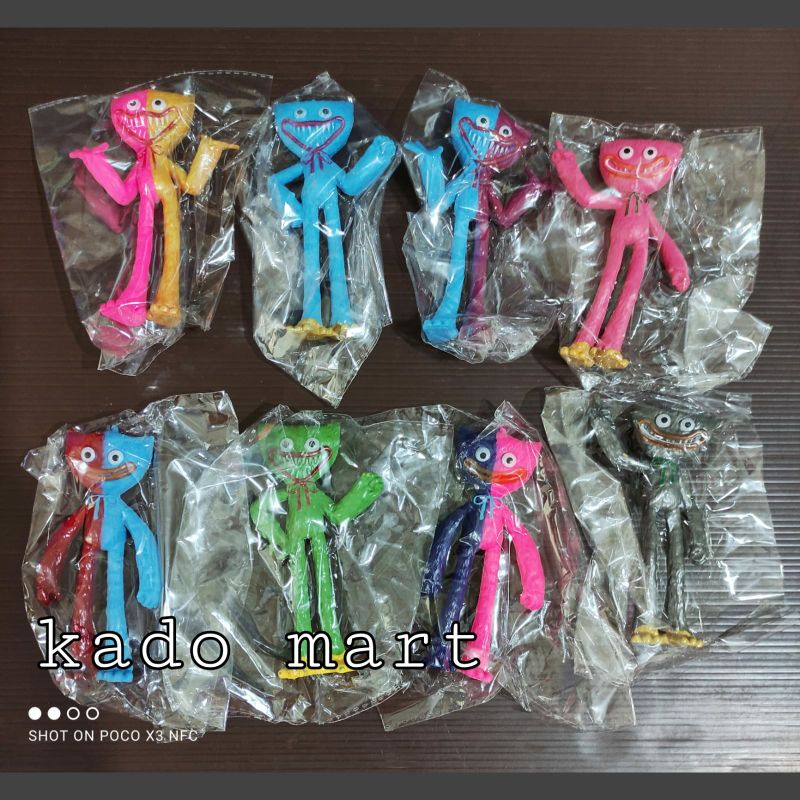 huggy wuggy kissy poppy set figure miniatur cake