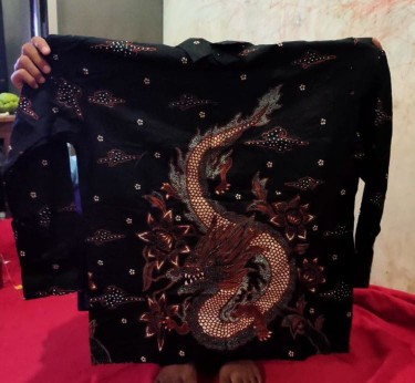 [ Bisa Cod ] Kemeja Batik Atasan Pria Motif Naga Lengan Panjang || M,l,dan Xl || Ter Murah