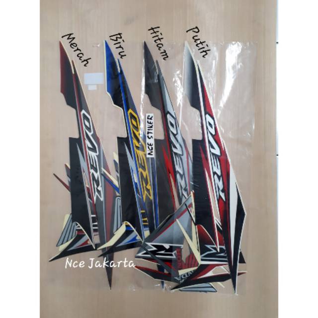 STIKER STRIPING HONDA REVO 2008