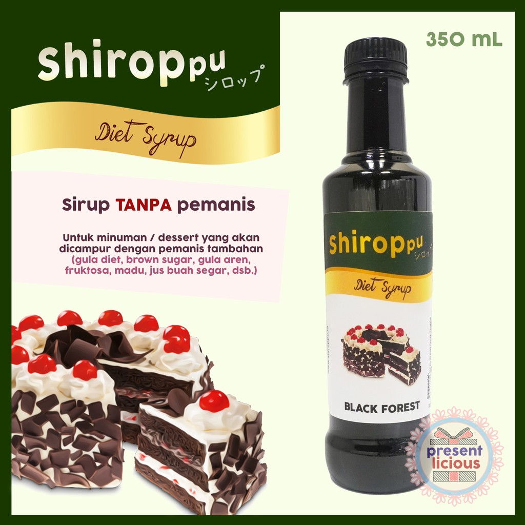 

Black Forest | Shiroppu Diet Syrup 350 mL | Sirup Tanpa Pemanis