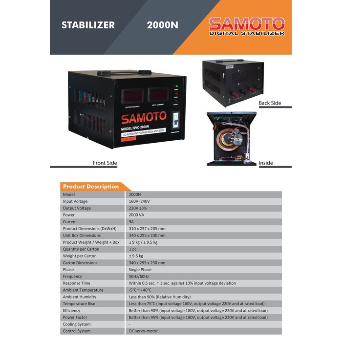 STABILIZER SAMOTO 2000VA