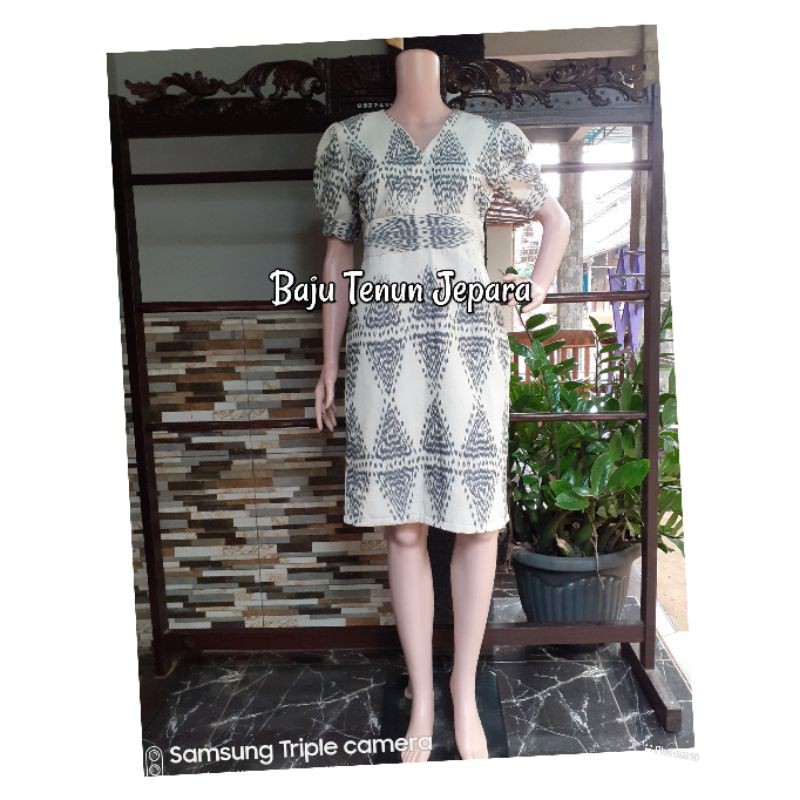 Dress tenun Origin Grade A tenun etnik Baju tenun jepara DTB101