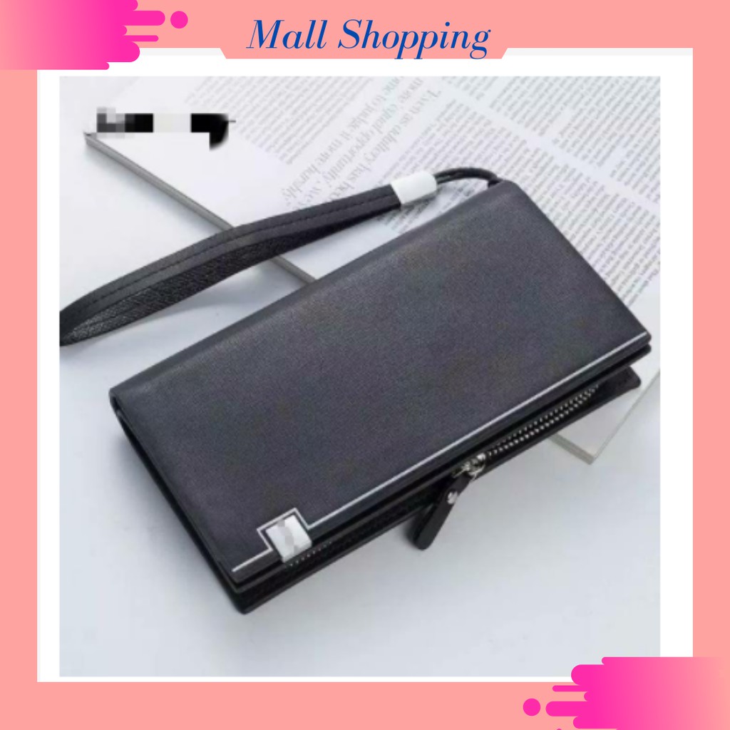 (COD) Dompet Pria Dompet Panjang Bahan Kulit DOMPET Unisex ❤️❤️MALLSHOPPING❤️❤️