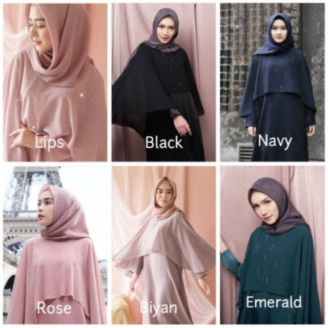 KEMILAU HUJAN DRESS EMERALD BY VANILLA HIJAB BUKAN ATELIER ANGELINA
"Siap Kirim".