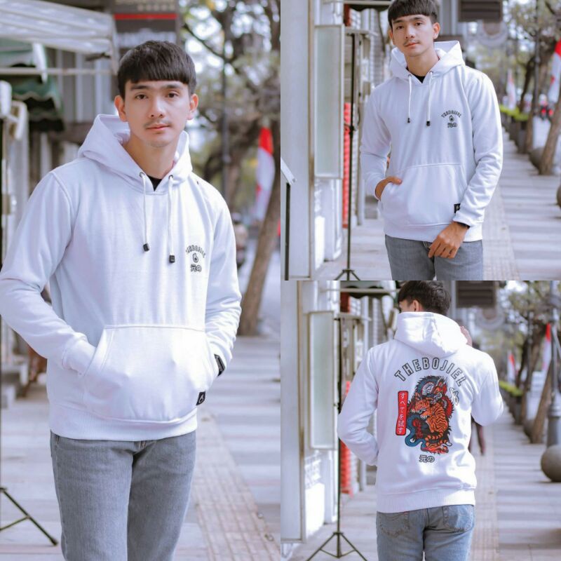 Jaket Switer Hudie Pria the bojiel ~ Switer Hudie Bahan Katun Flace ~ Switer Pria Wanita Unisex