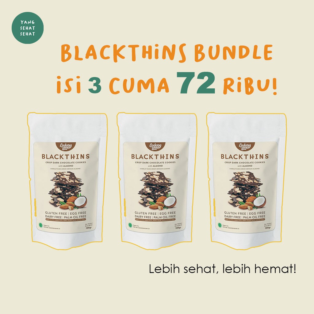 

Bundle Healthy Cookies BLACKTHINS (Ladang Lima)