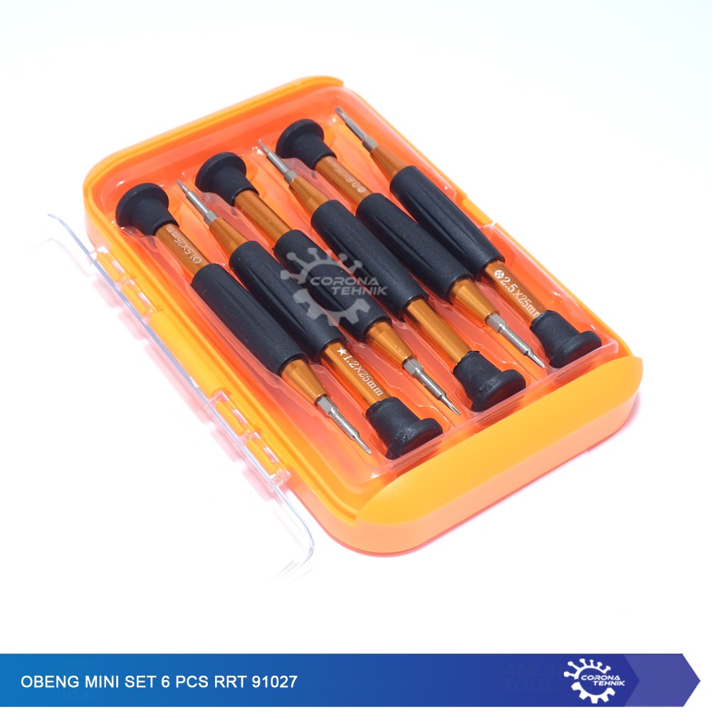 Obeng Mini Set 6 Pcs RRT - Type 91027