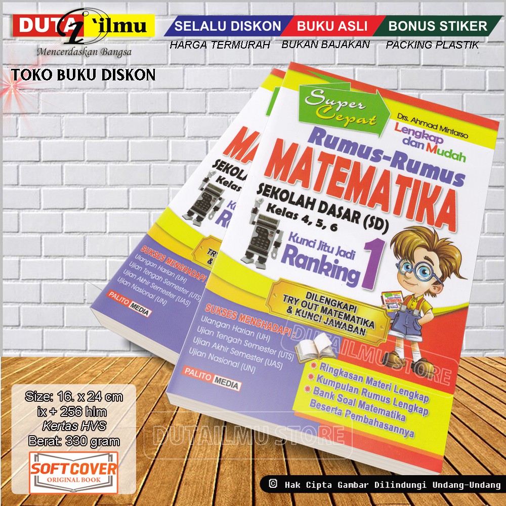 Super Cepat Rumus Rumus Matematika Sd Sekolah Dasar Shopee Indonesia