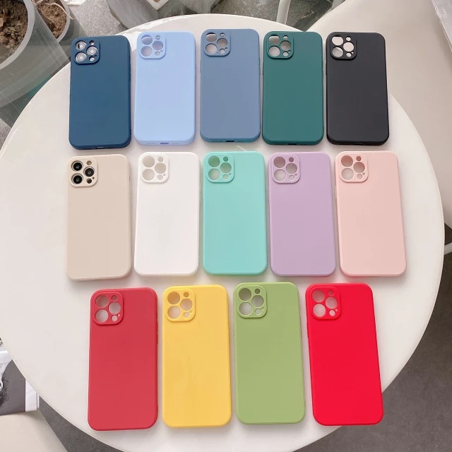 Silikon Liquid Candy Case IPhone X Xs XR IPhone 11 IPhone 12 Pro Plus Casing Polos Cover