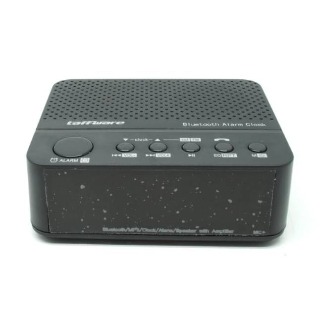 Taffware Jam Alarm Dengan Speaker Bluetooth - BC-01 - Black