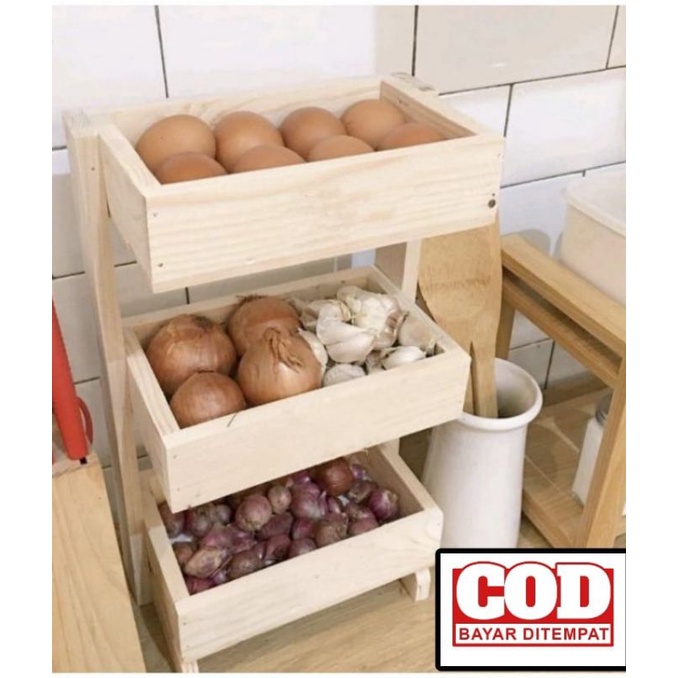 rak bumbu / rak bumbu kayu / rak bawang / rak bawang merah / rak telur