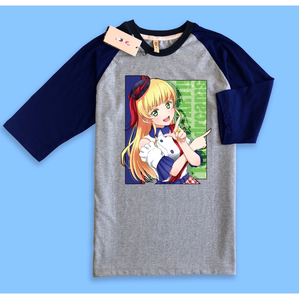 Kaos Raglan Anime Love Live heanna Sumire