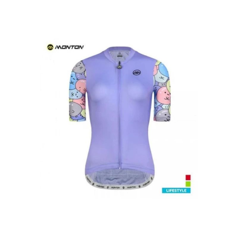 USED JERSEY SEPEDA MONTON WOMEN SHORT COLOR ISLAND ORIGINAL NOT RAPHA PNS MAAP PEDLA