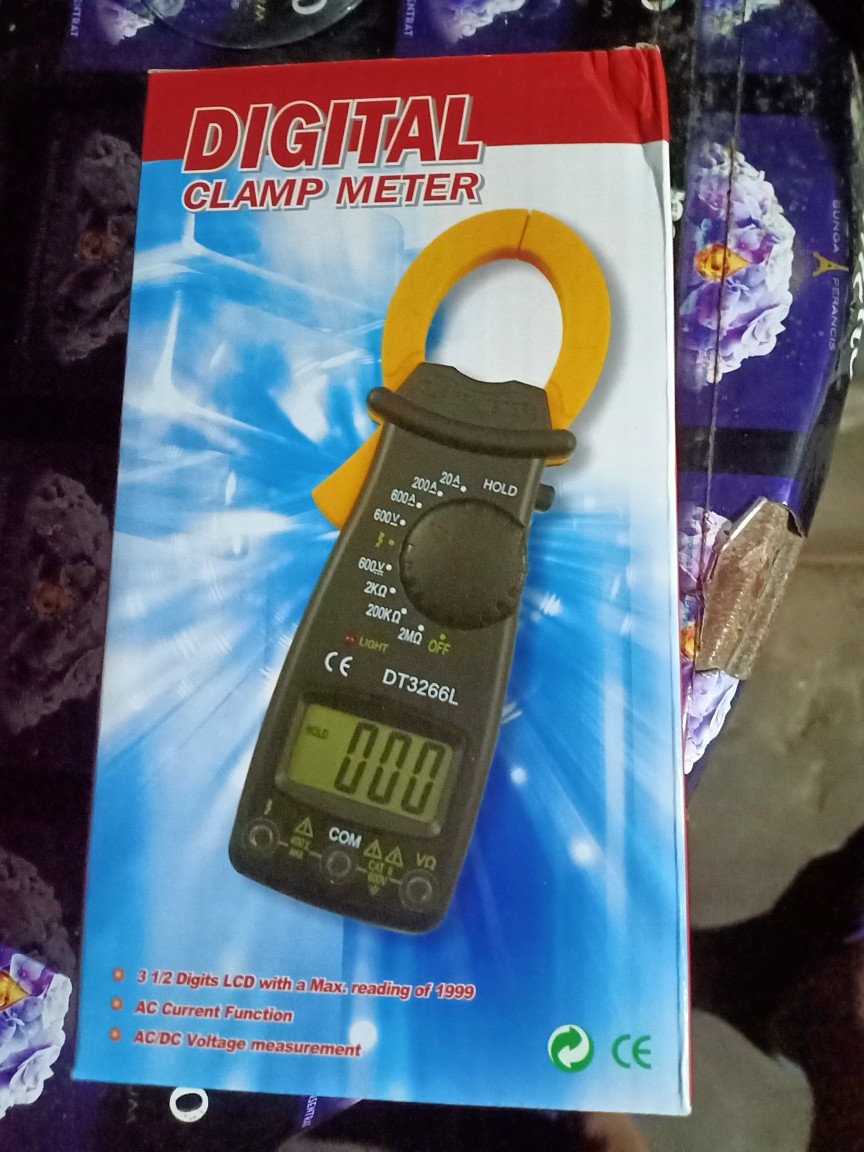Eelic Portable Digital Clamp Meter Tang Amper Dt3266l