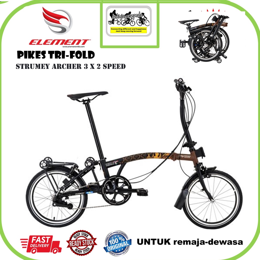 Element Sepeda Lipat Folding Bike Pikes Gen 2 16x13/8