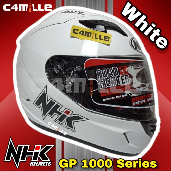 Helm NHK GP1000 white double visor