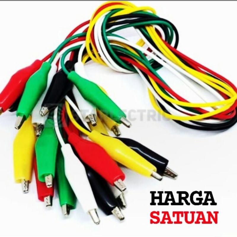 KABEL CAPIT BUAYA 50 CM WARNA WARNI