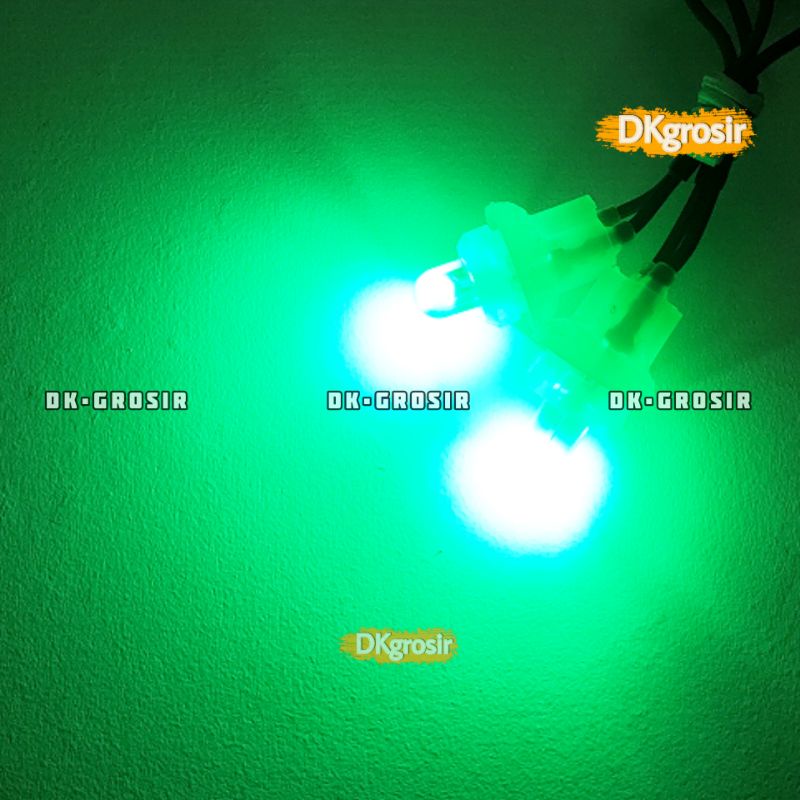 2Pc - Lampu LED -  Lampu Sen colok LED T10 Senja Sein Mode Diam / standby - Lampu senja, spedoo Pink, biru, kuning, ice blue-HIJAU