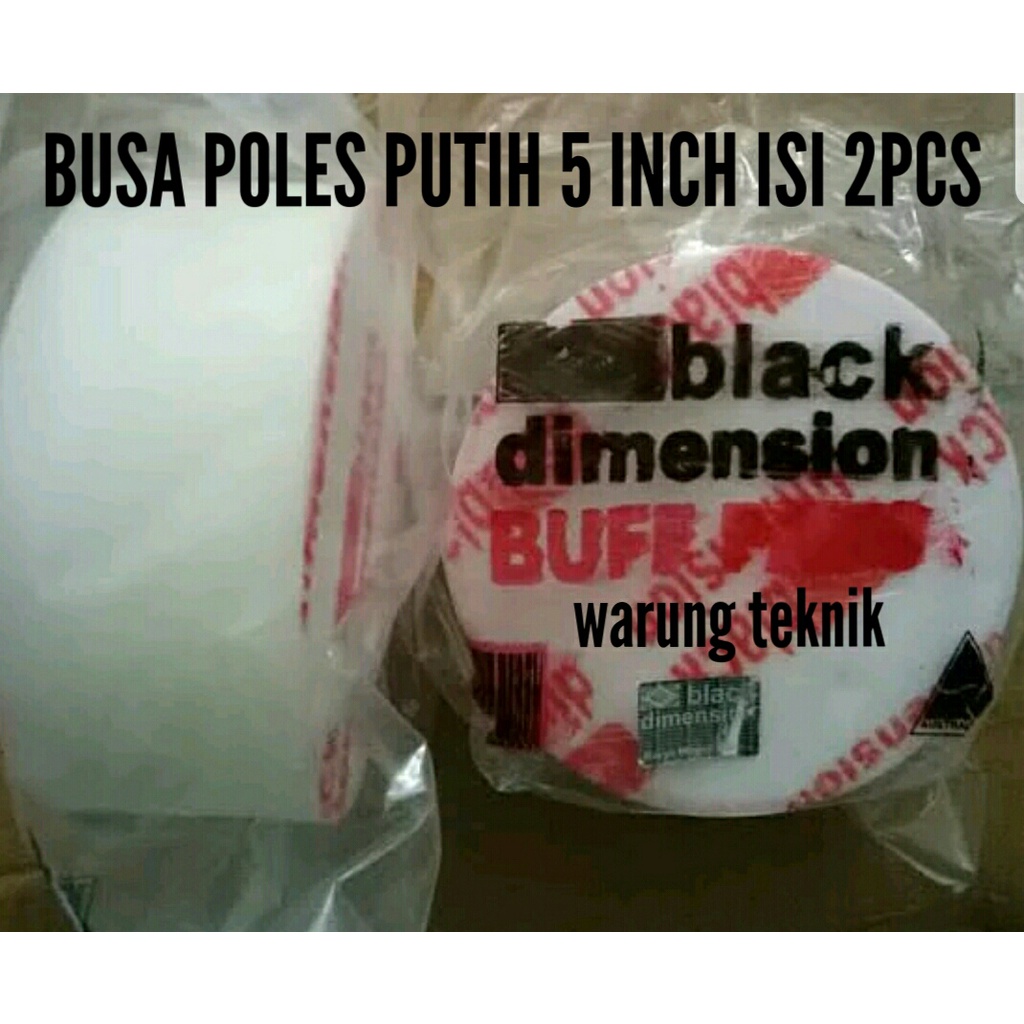 BLACK DIMENSION BUSA POLES PUTIH TEMPEL VELCRO 5 INCH 125 mm