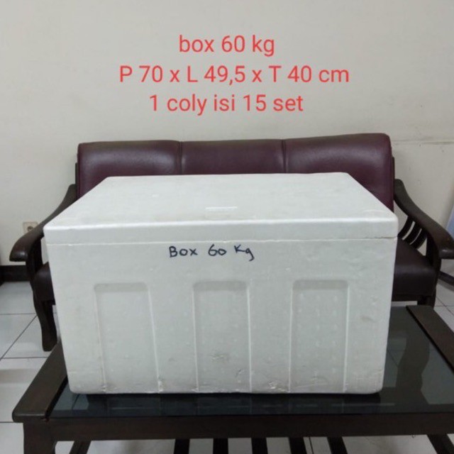 

Styrofoam Box Stereofoam Besar Ukuran 60kg (GOJEK/GRAB)