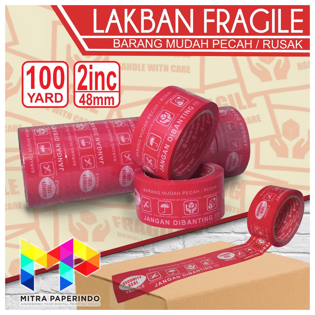 

Lakban Fragile untuk Packaging