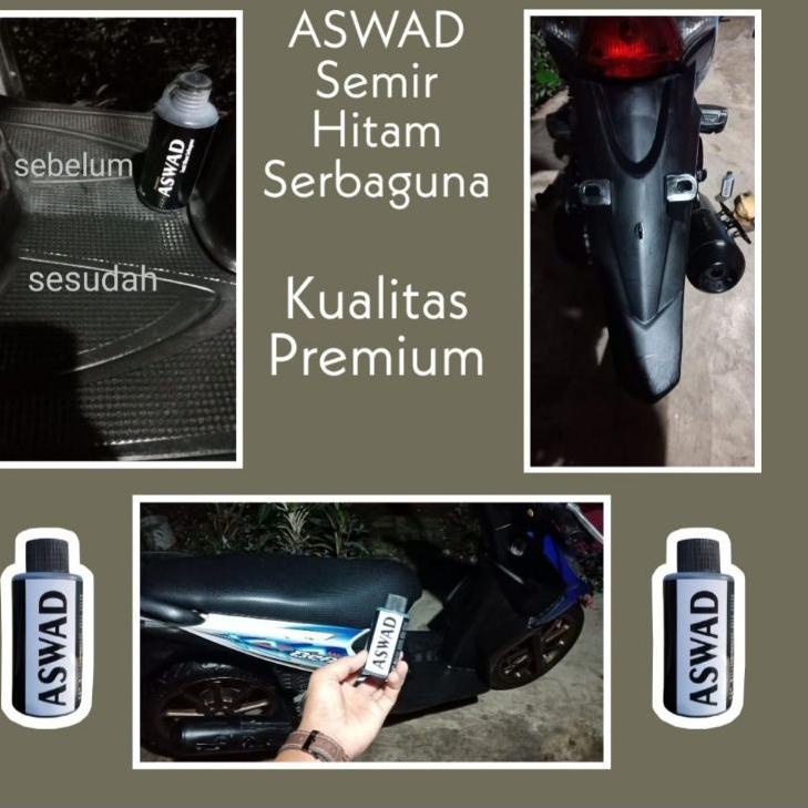 ▲ Aswad Semir Hitam Serbaguna |Ban Body Motor,Mobil | Sepatu Tas| Jaket Kulit| Dompet Kulit ✴