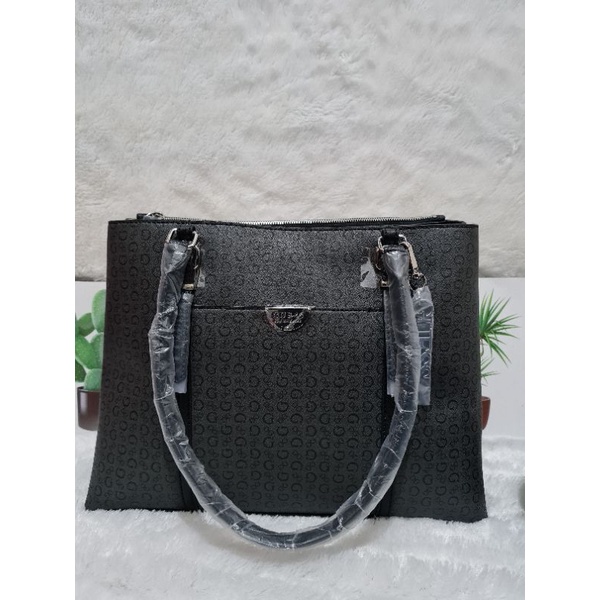 GUESS ORI Balzano Tote - Monogram Black