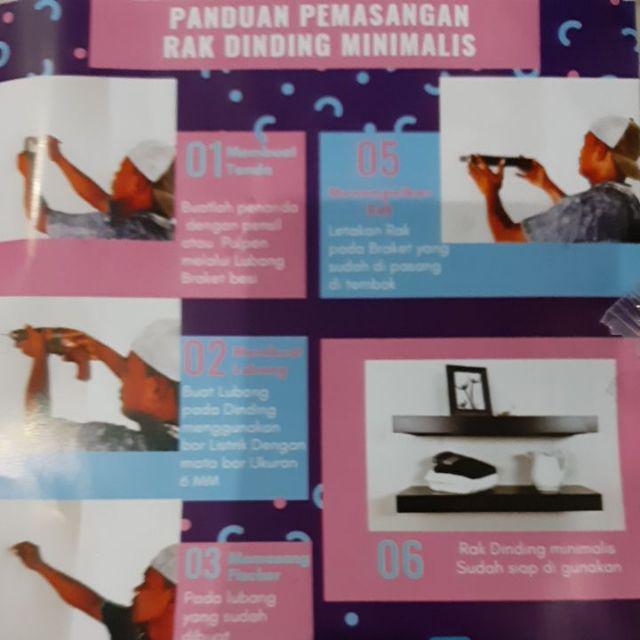 Rak Dinding Minimalis Ukuran 40x20 Cm