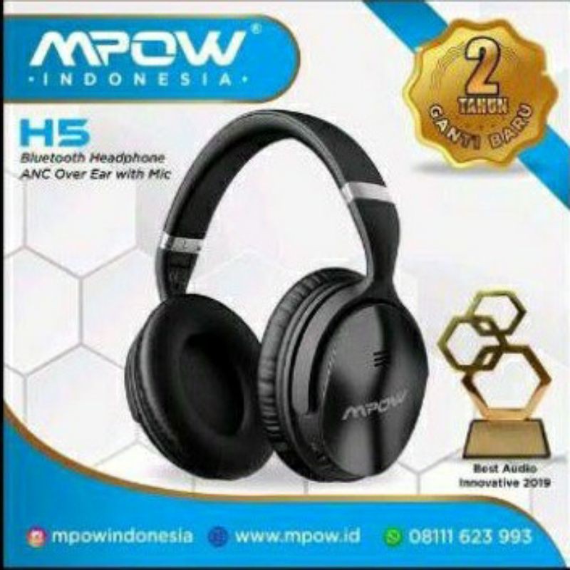 MPOW X4.0 Headphone Bluetooth Headset AnC Over With Mic BH143CB ORIGINAL