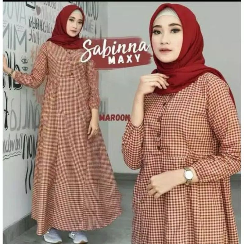 Sabina dress pakaian wanita fashion muslim