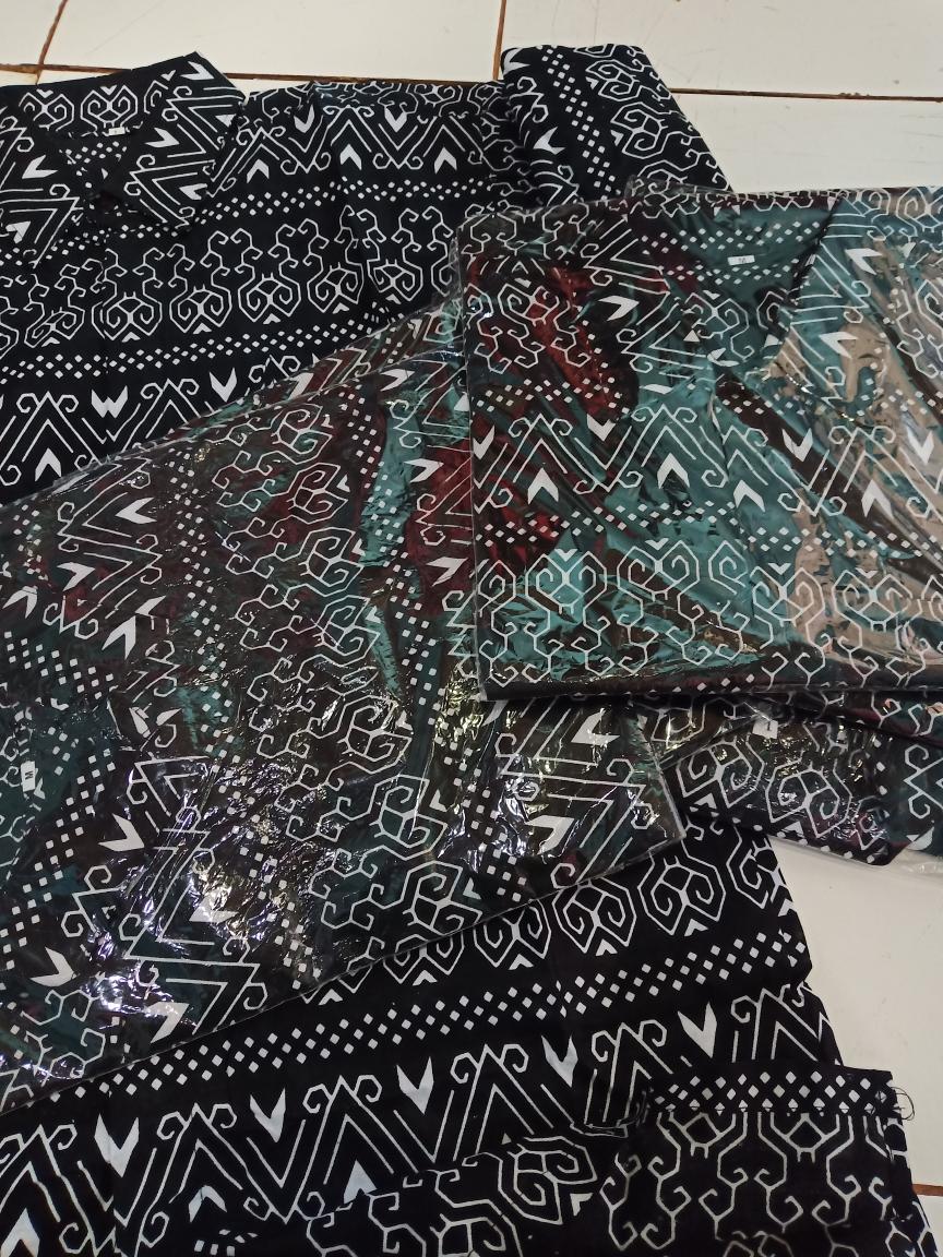 Bswart Batik Hrb026 Kenongo Hem Pendek Padi Pekalongan M L Xl Batik Pria Murah Modern Grosir