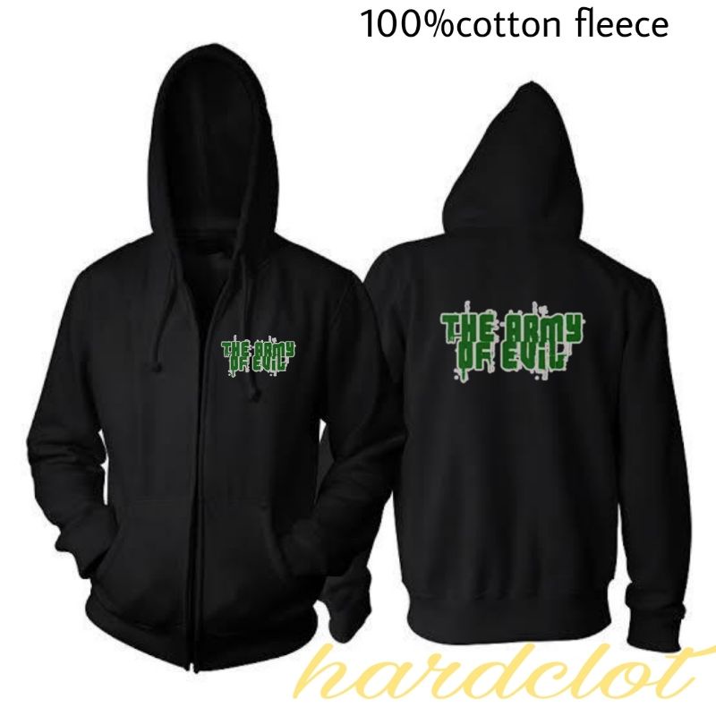 Jaket sweater zepper the of evil army