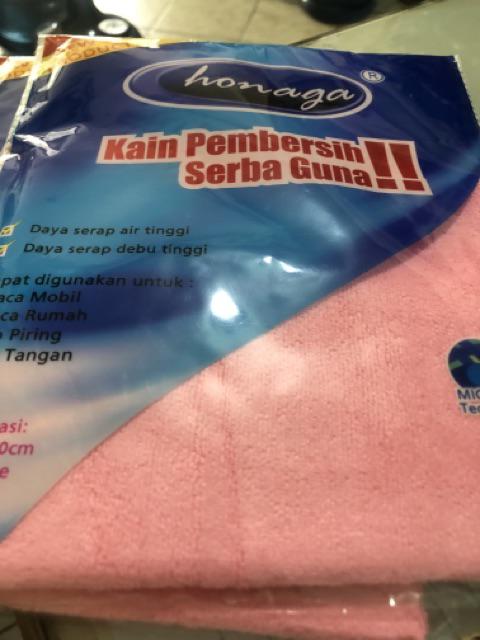 Kain Lap Microfiber Honaga 30 X 30 Cm 320 Gsm