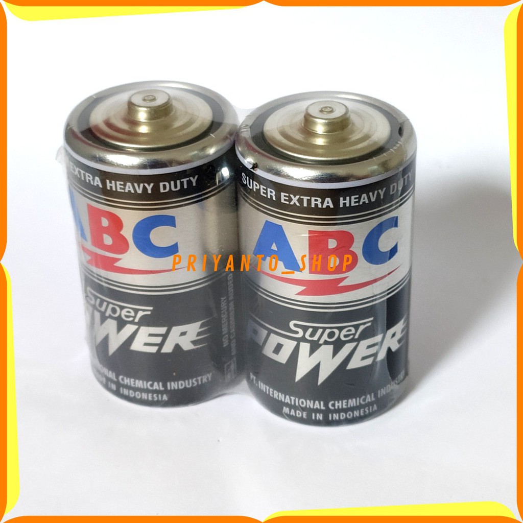 BATU BATTERY BATREI BATERAI ABC SUPER POWER BESAR UM 1 SIZE D ORIGINAL