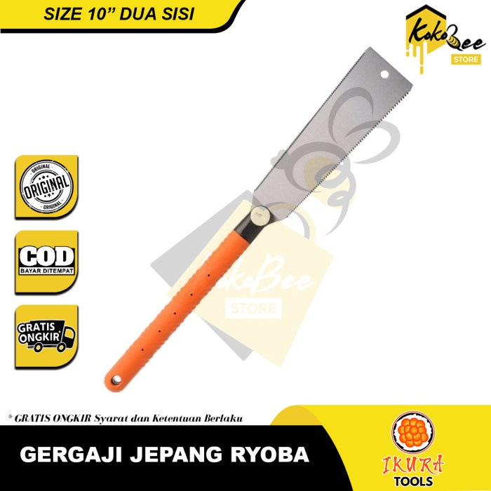 Gergaji Jepang Ryoba Dua Sisi 10 Inch - Japanese Handsaw Double Edge