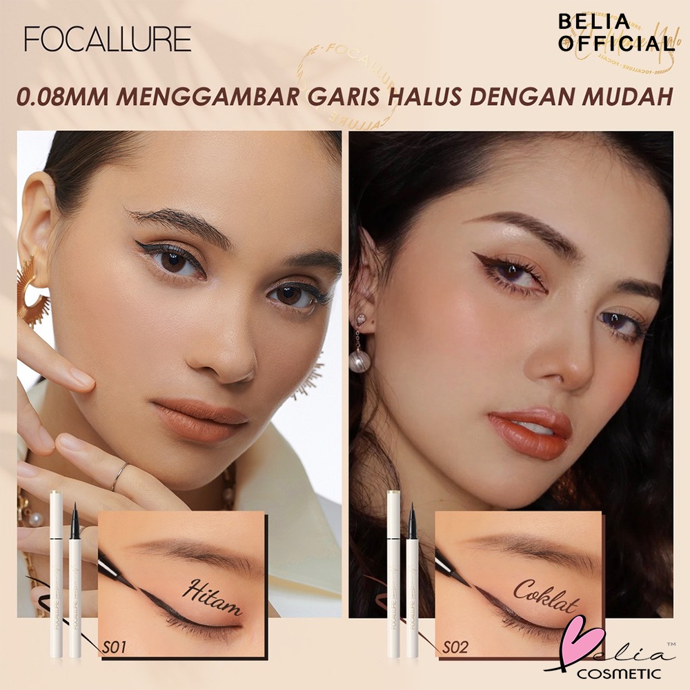 ❤ BELIA ❤ FOCALLURE Lasting Waterproof Liquid Eyeliner FA200 | Eye liner | Waterproof | Kosmetik Mata | BPOM