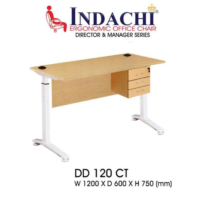 Indachi Office Meja Kantor - Dd 120 Ct - - Fin Melamine Outletmamang