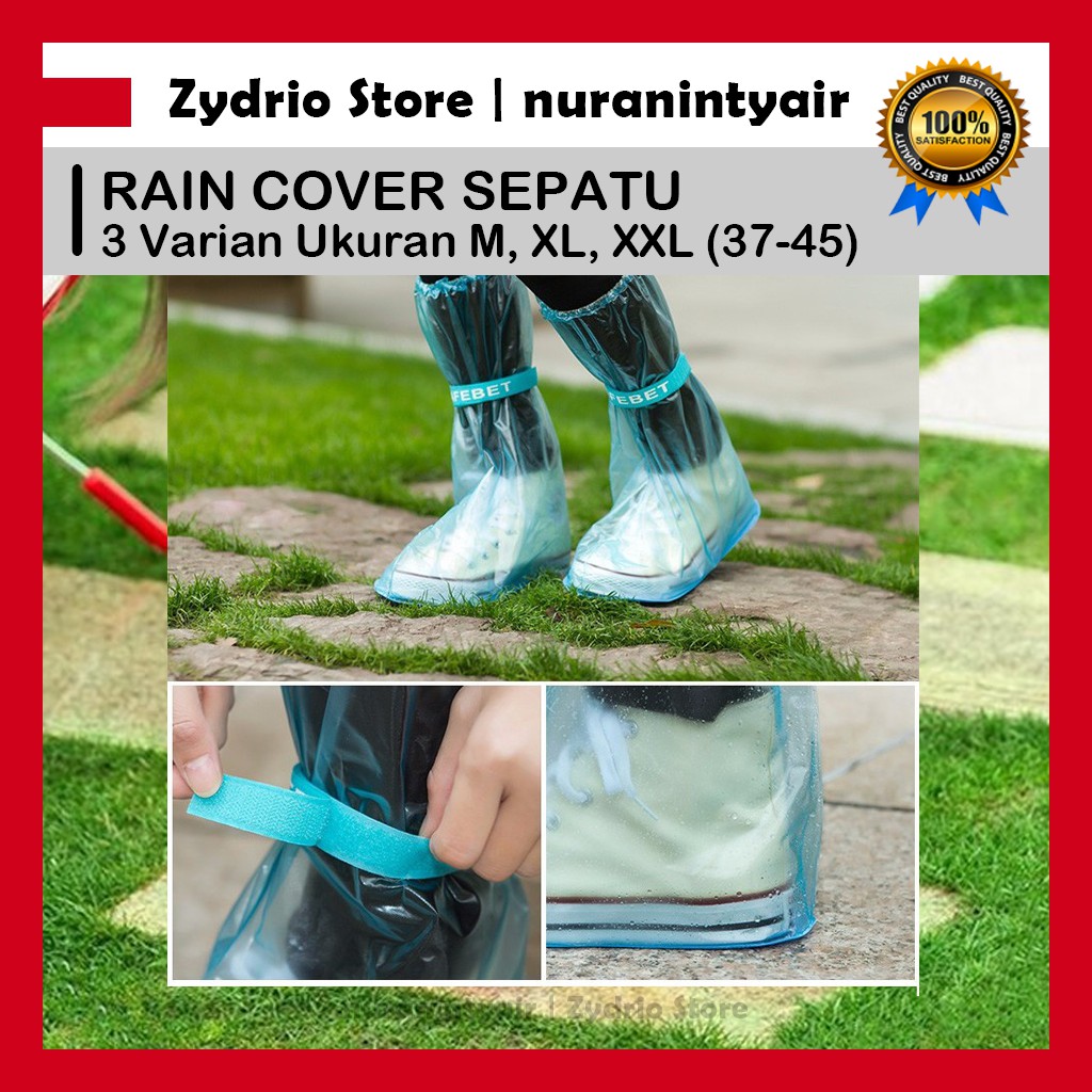 Pelindung Sepatu Anti Air Hujan / Jas Hujan Rain Cover Mantel Sepatu