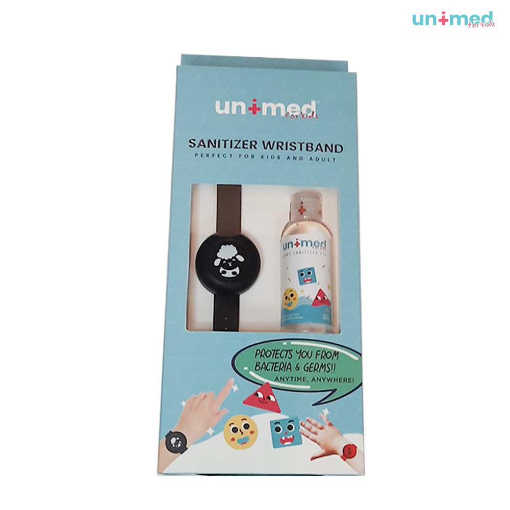 Unimed Kids Sanitizer Wristband Black Sheep Gelang Sanitizer Anak dan Dewasa