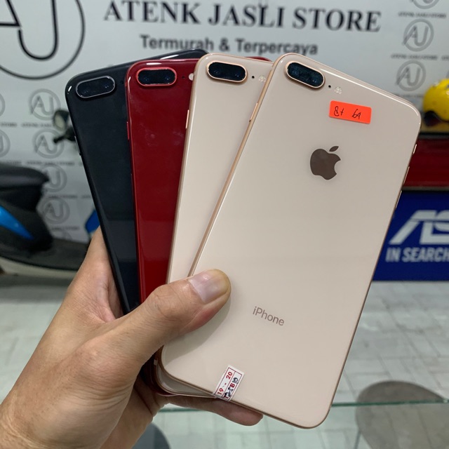 Jual second original iphone 8 plus 256Gb ex inter mulus fullsfet