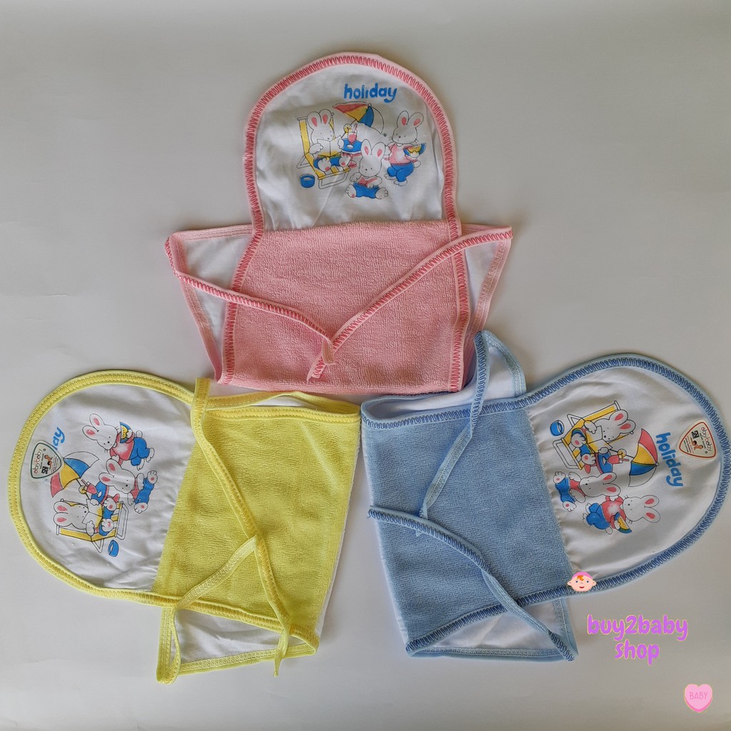 Popok Handuk bayi abiy baby warna karakter isi 12 PCS