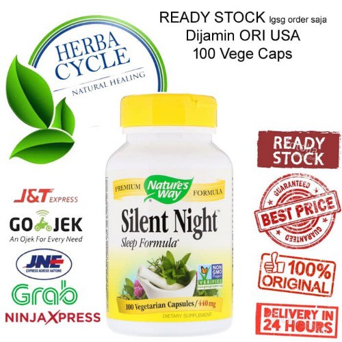 Natures Way Sleep Formula, 440 mg, 100 Vege Vit Tidur Lelap Ori USA