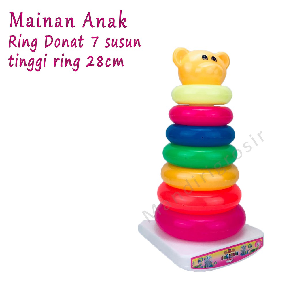 ring donat  7 susun *Mainan Anak * RD-100