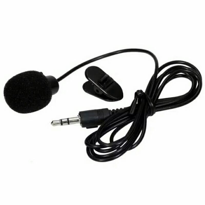 MIC VLOG CLIP ON MICROPHONE MICROFON JACK 3.5MM KLIP SMULE SING VIDEO YOUTUBER