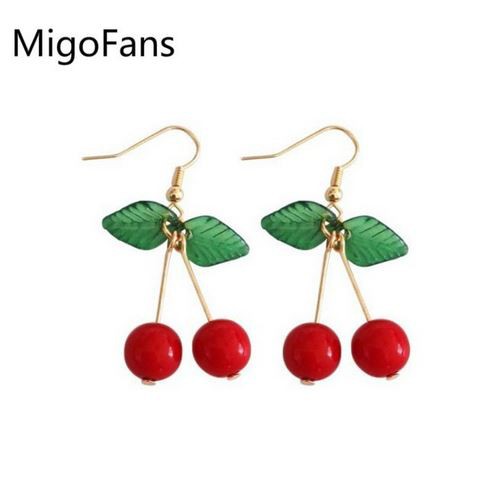 Anting Fashion Ala Korea Kekinian Style Hooks Model Buah Cherry