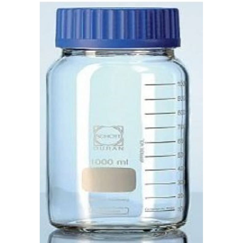 Laboratory Bottle Wide Mouth 1000 Ml Clear Botol  Lab Botol  