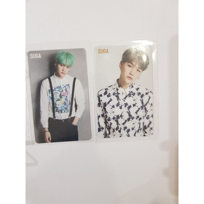 suga youth run japan official bts photocard